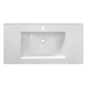 LAVABO ARREDO 100 IN CERAMICA BIANCO STELLA